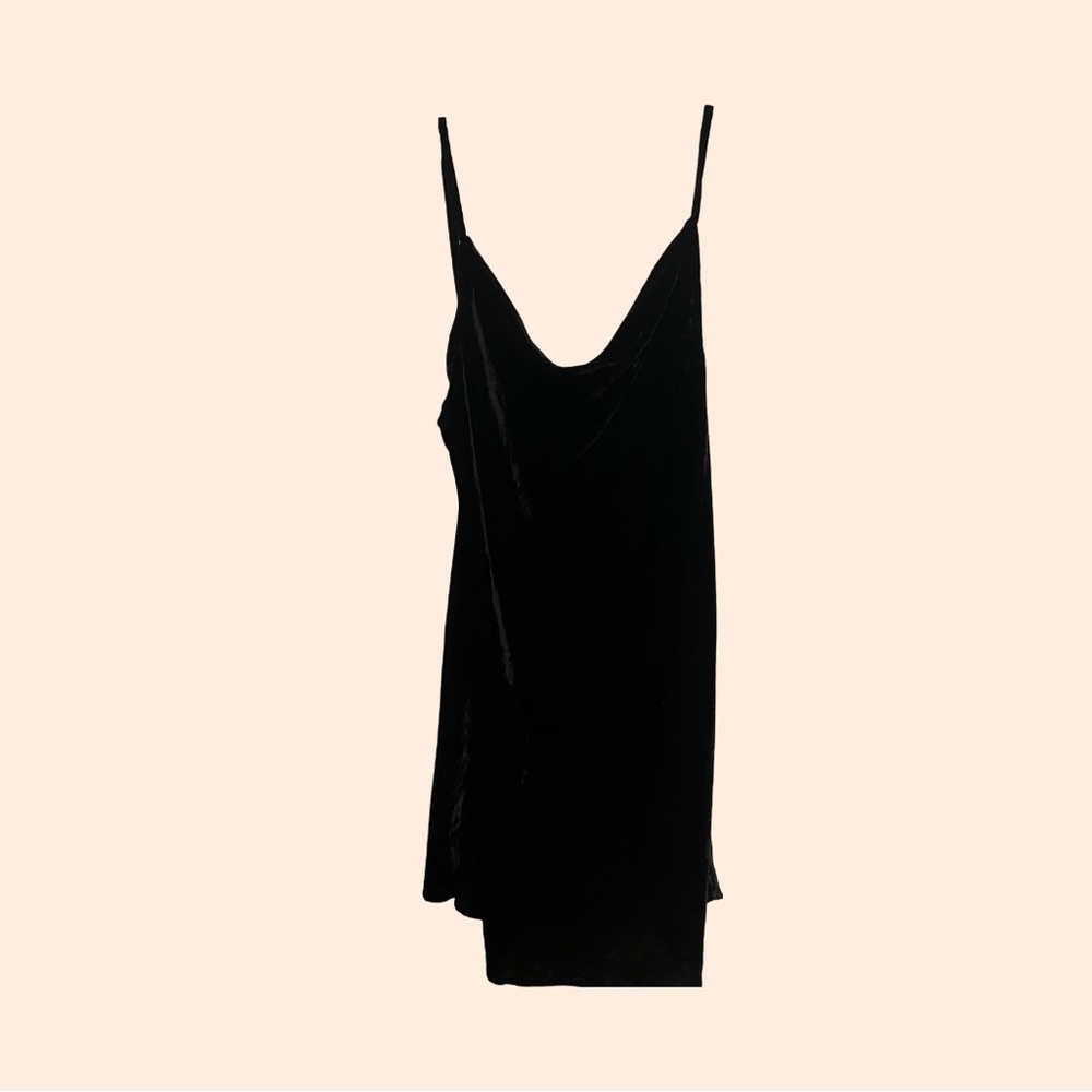 Em + Elle Faux Velvet Mini Dress